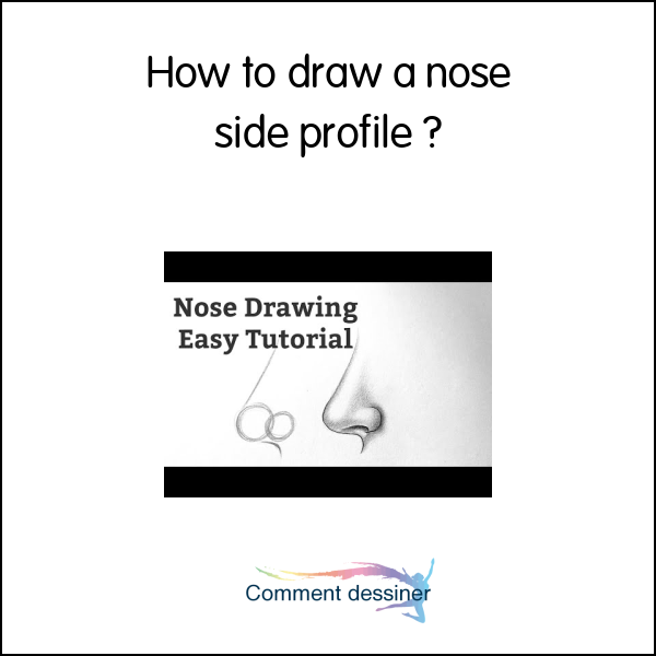 How to draw a nose side profile